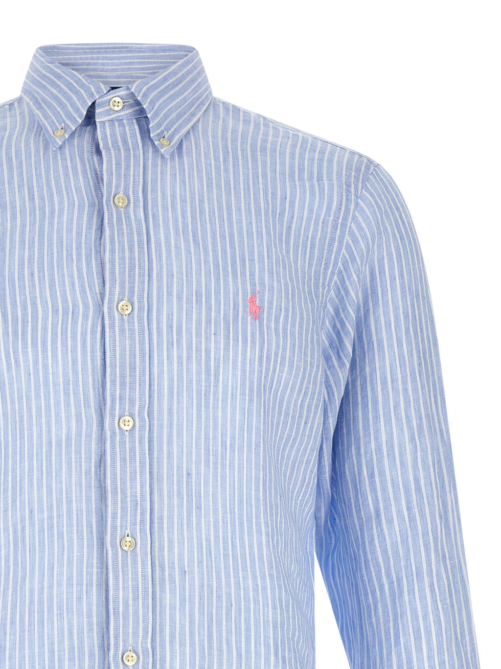 Blue Linen Blouse