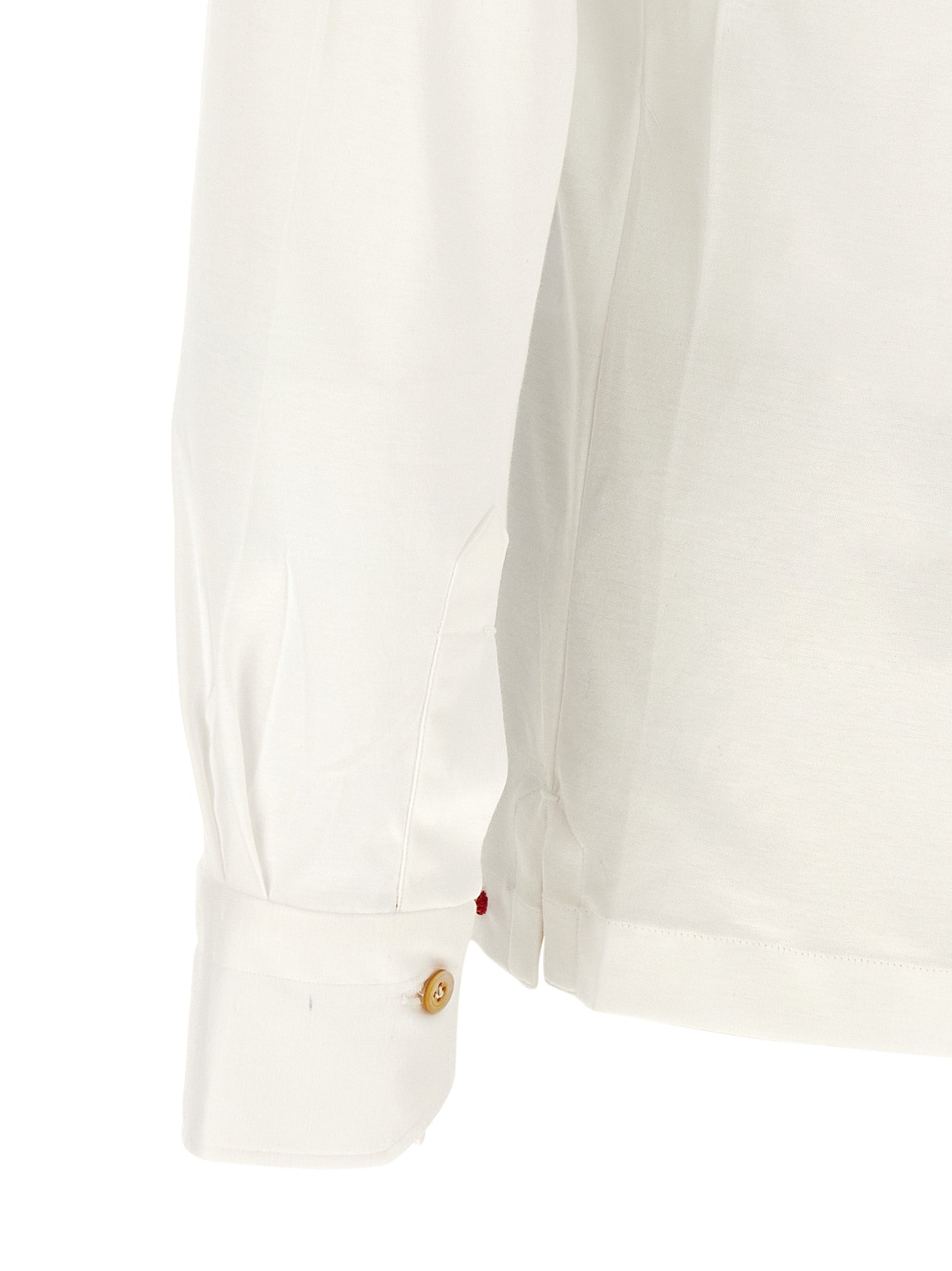 White Cotton Polo Shirt