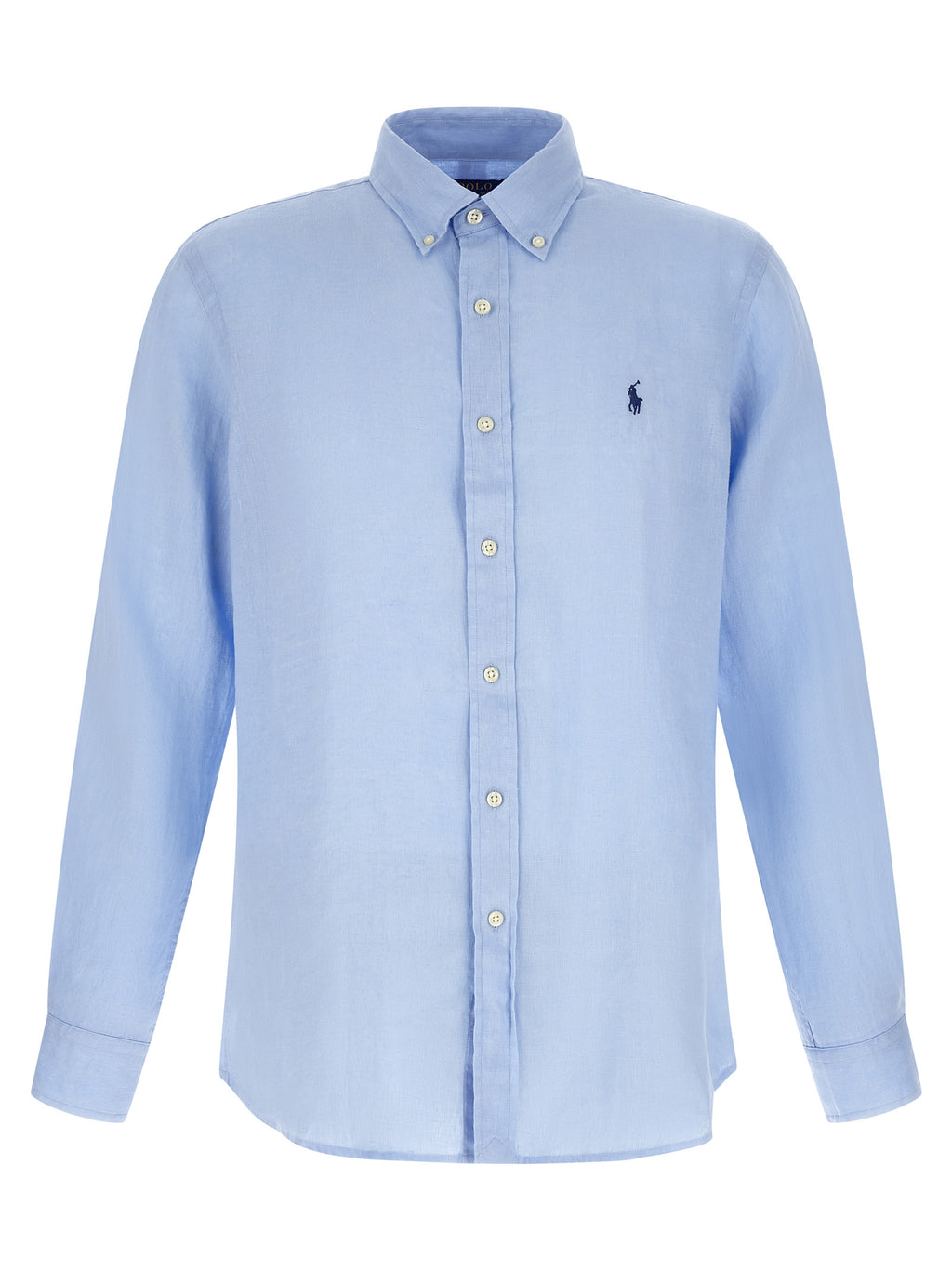 Blue Linen Blouse