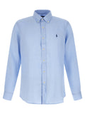 Blue Linen Blouse