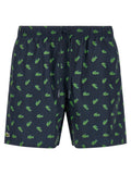 Blue Polyester Swim Shorts