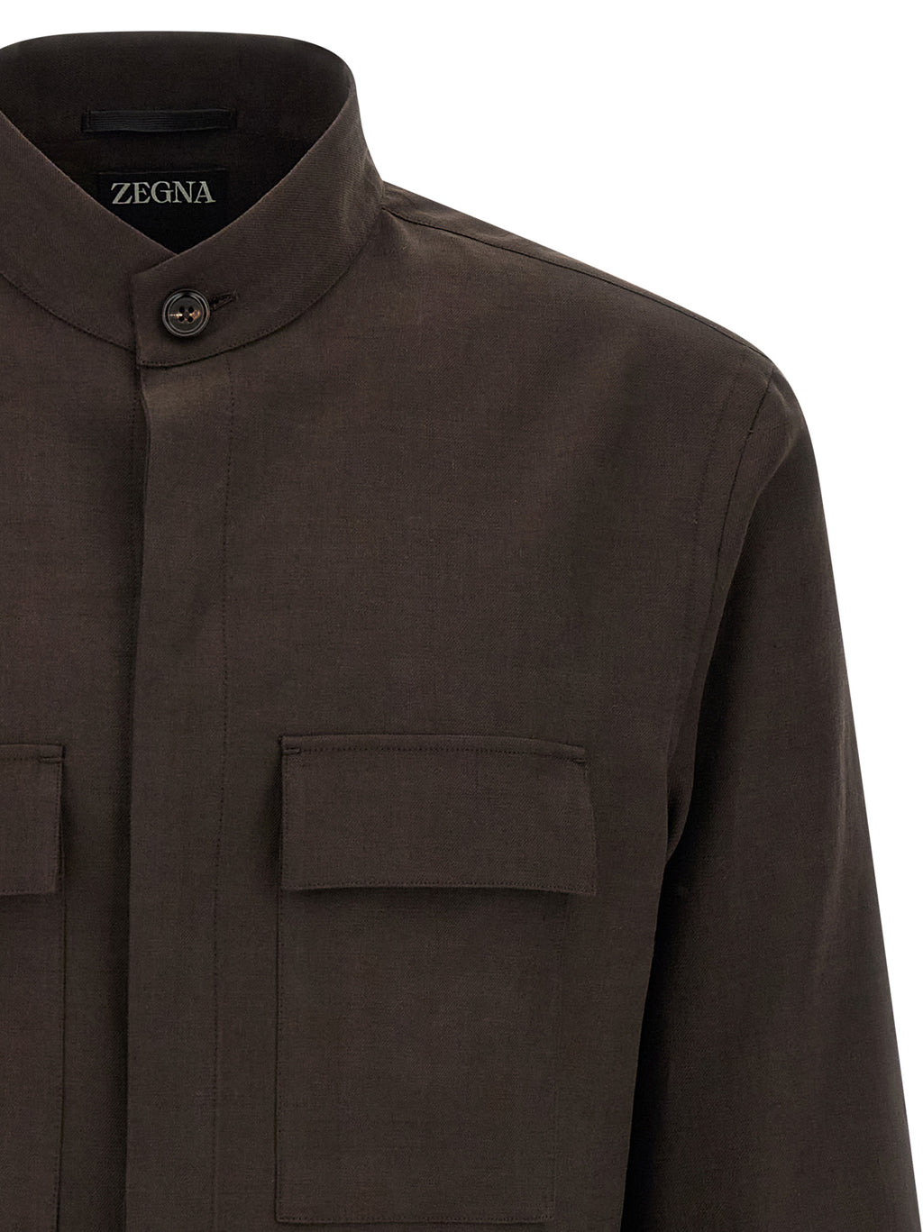 Brown Linen Blouse
