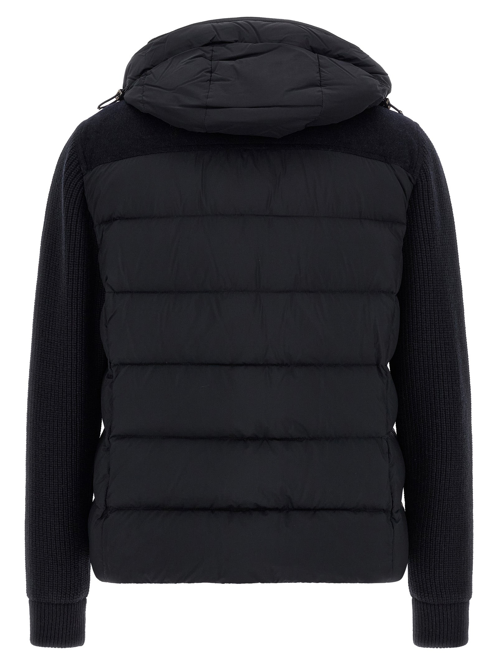 Blue Wool Full-Length Jacket