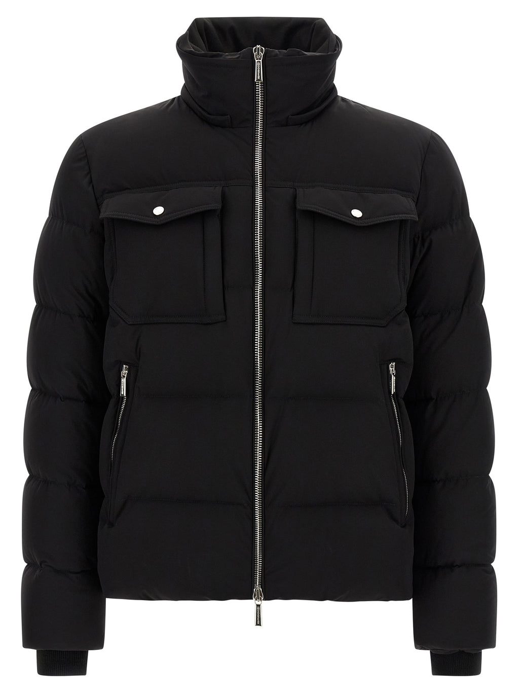 Black Wool Bomber