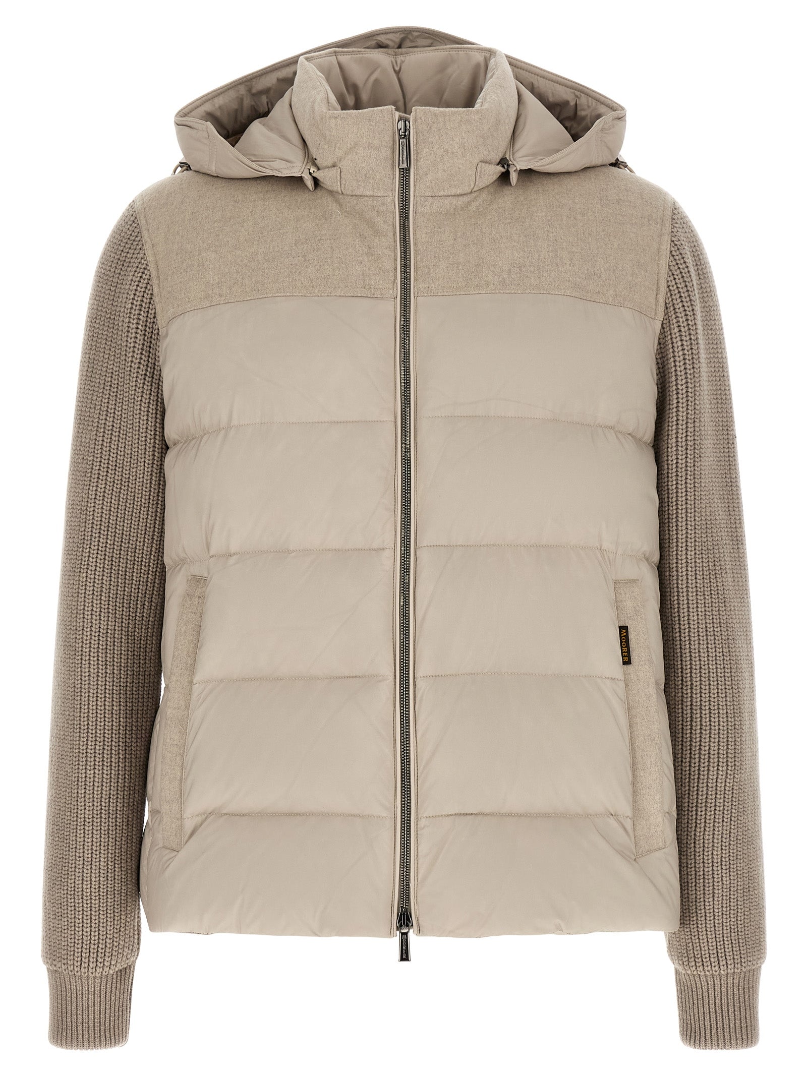 Beige Wool Full-Length Jacket