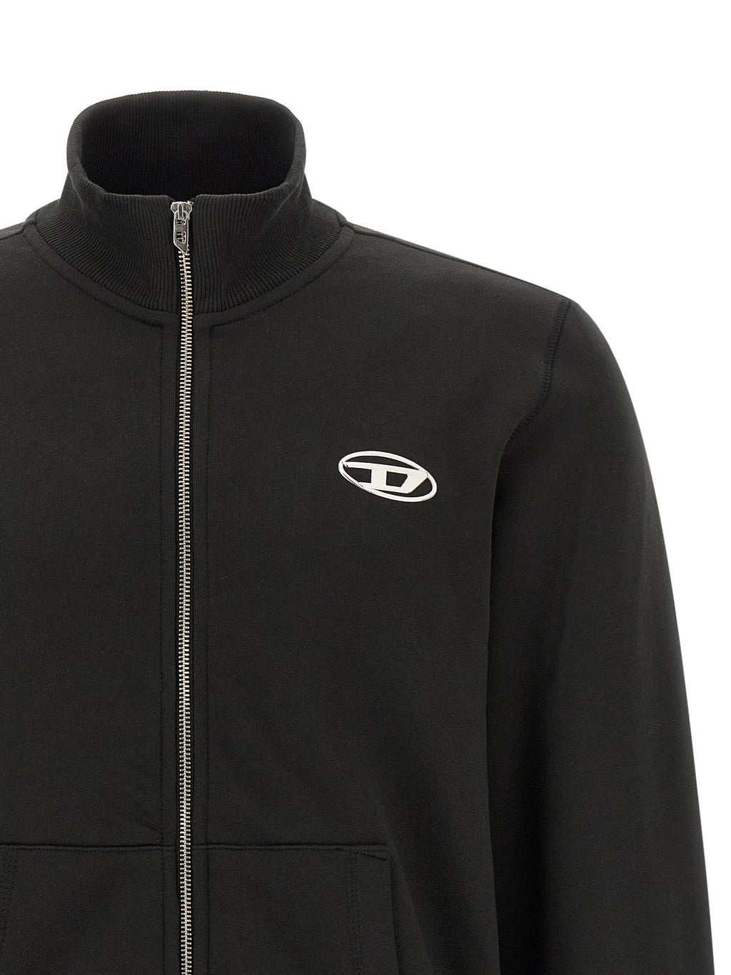 Black Cotton Sweatshirt