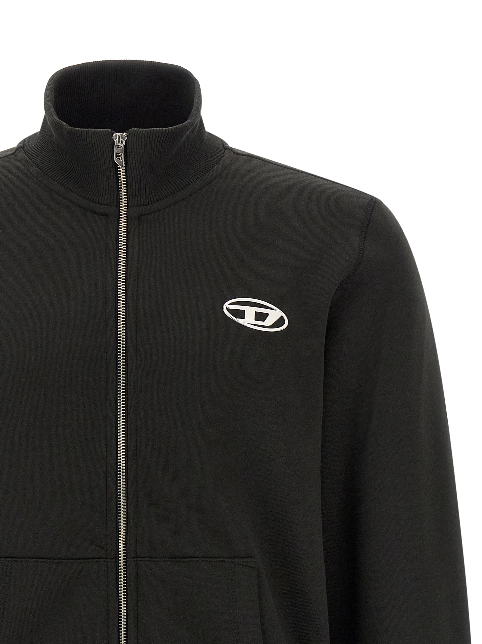 Black Cotton Sweatshirt