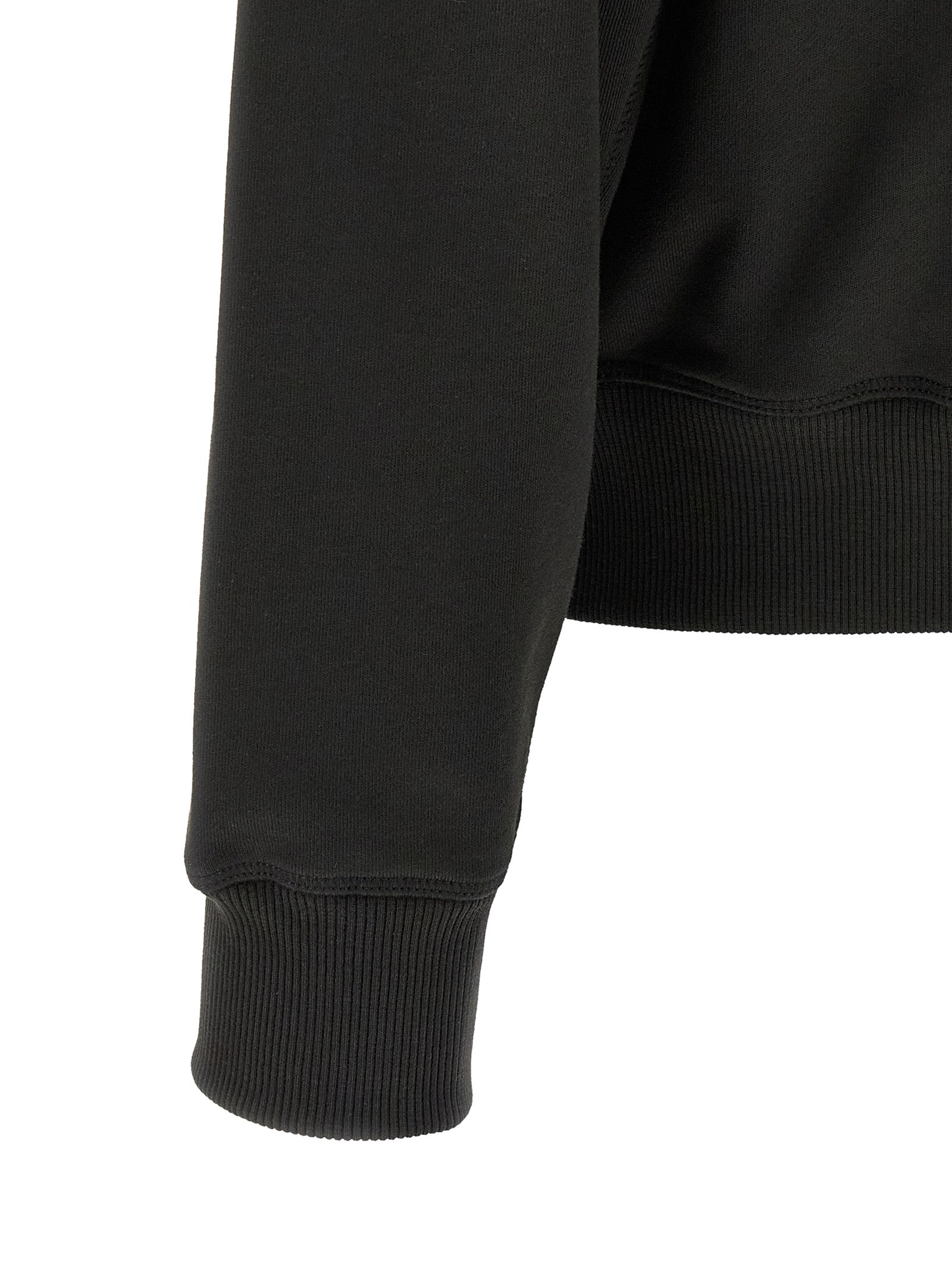 Black Cotton Sweatshirt