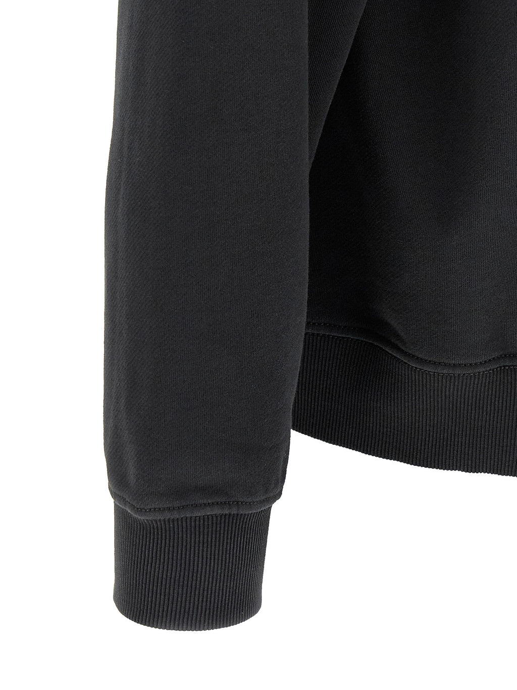 Black Cotton Sweatshirt