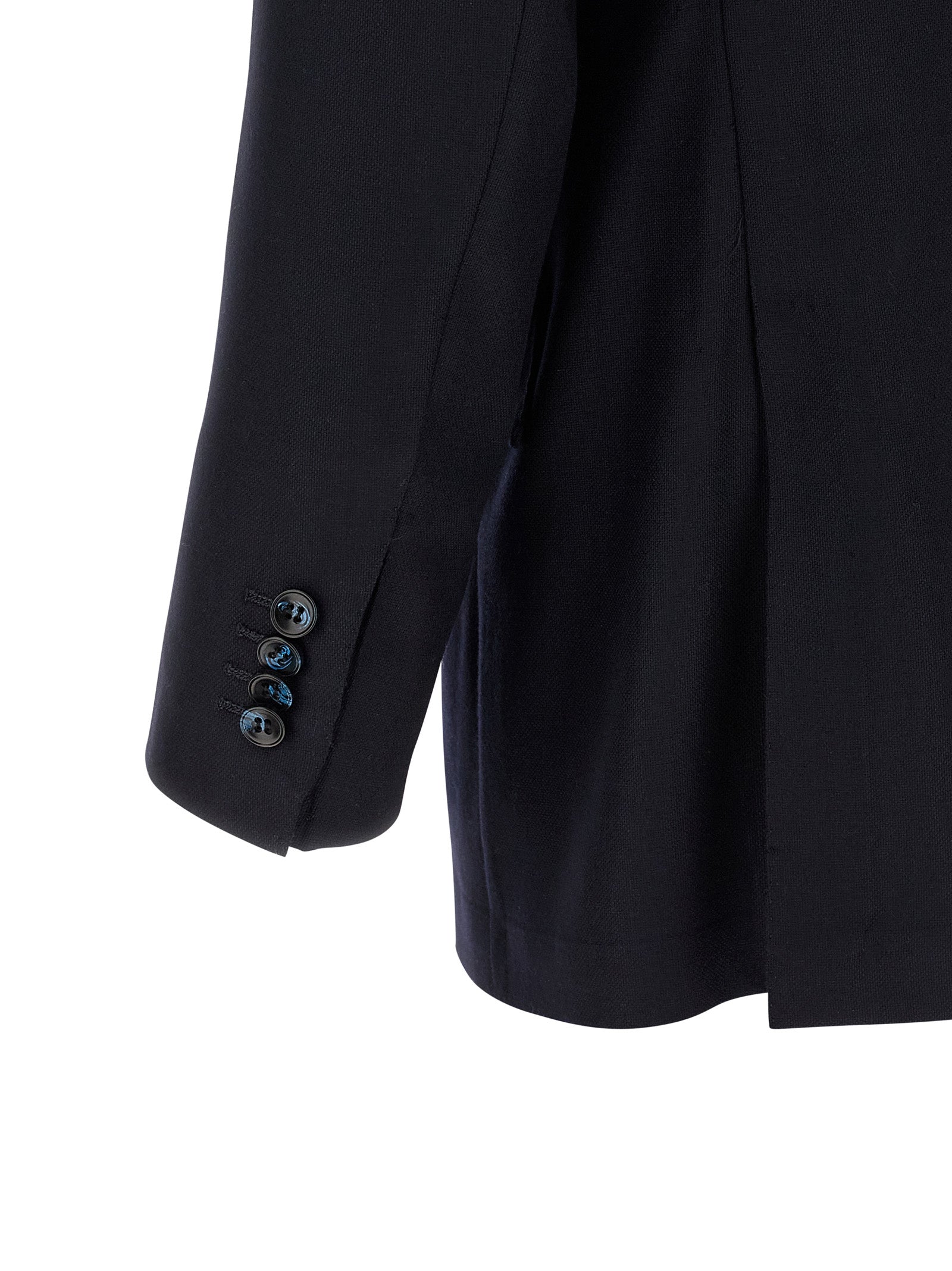 Blue Virgin Wool Two-Piece Suit