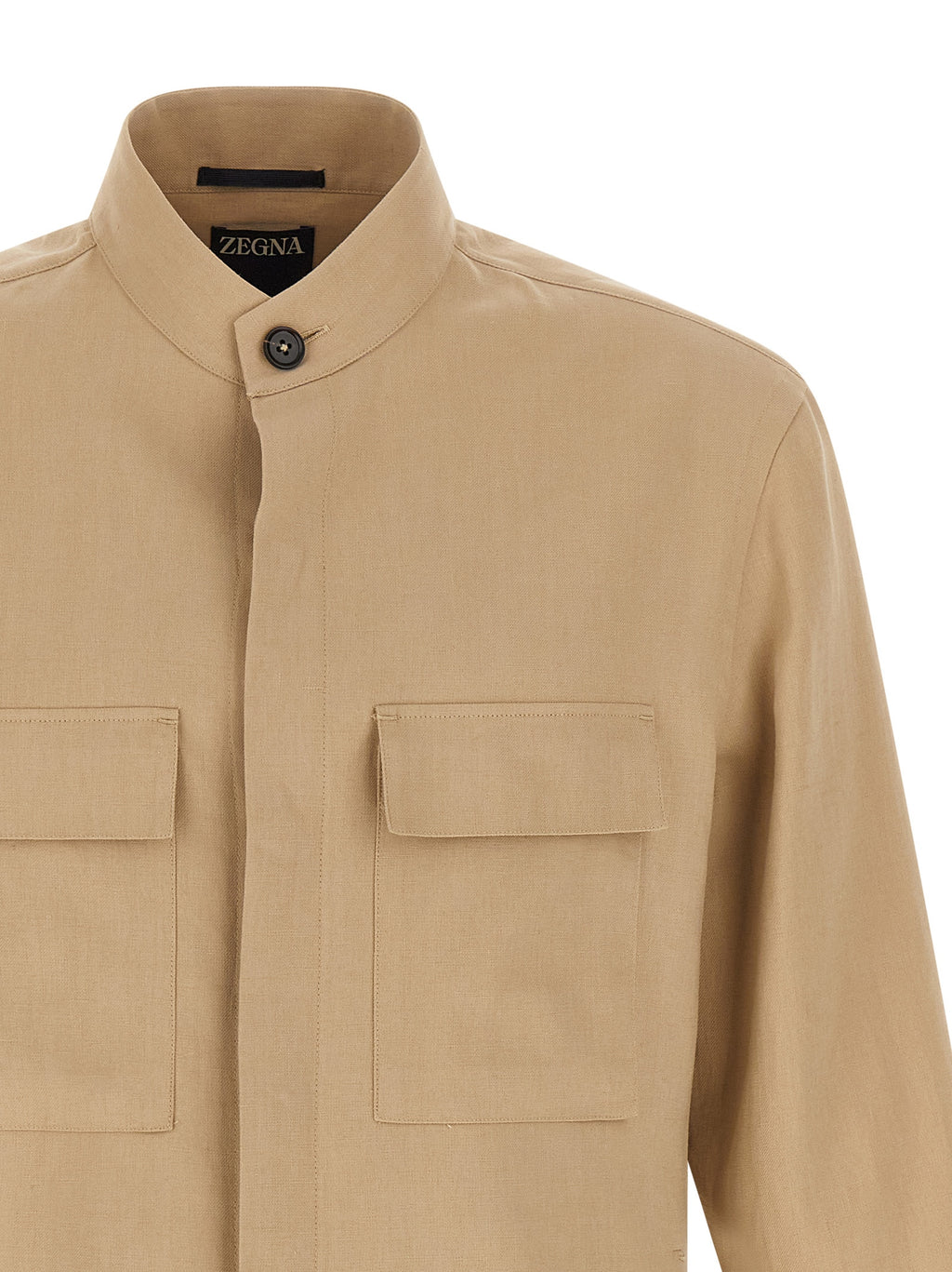 Beige Linen Blouse