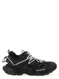 Black Polyethylene Athletic Sneakers