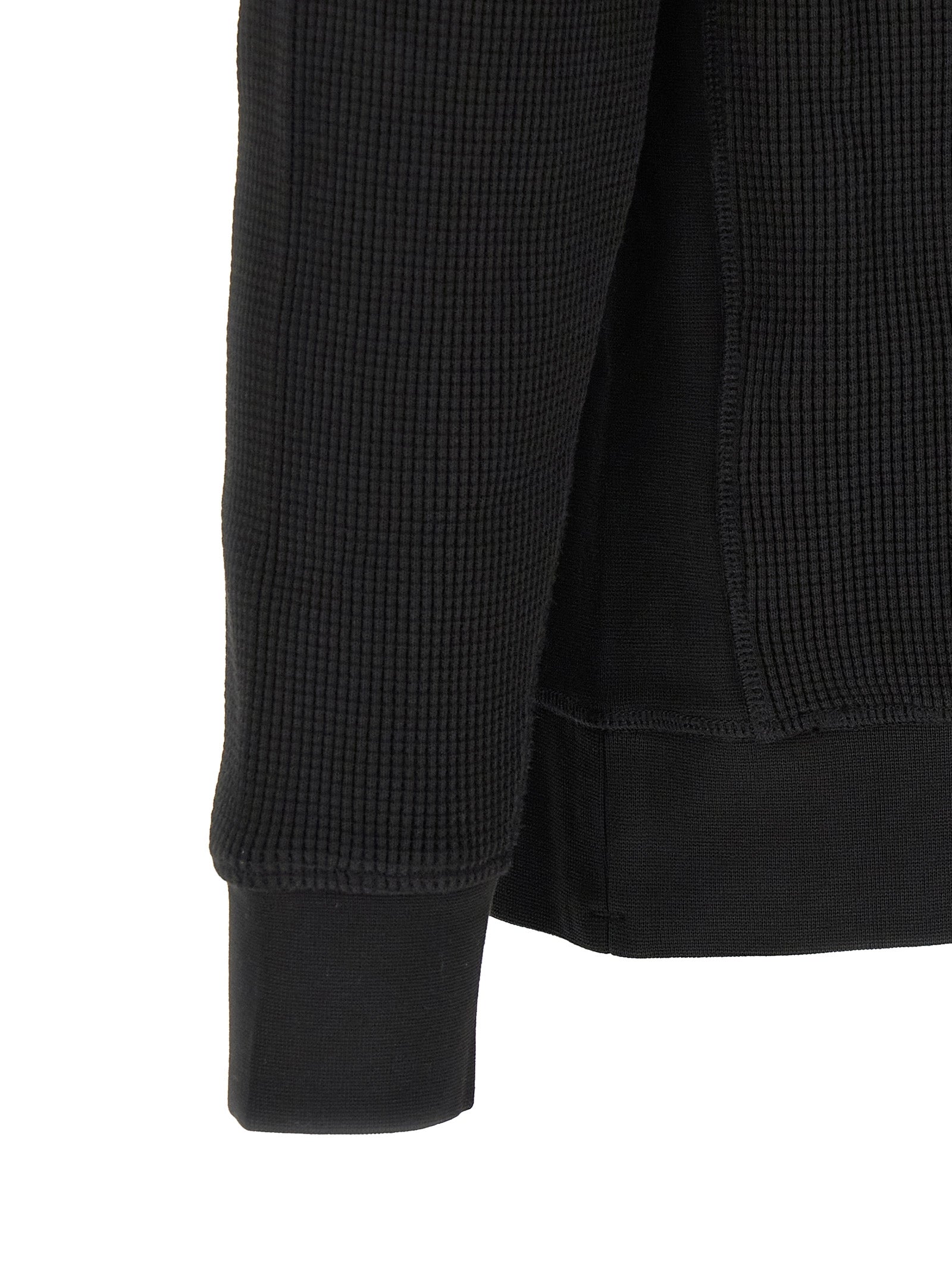 Black Cotton Sweatshirt