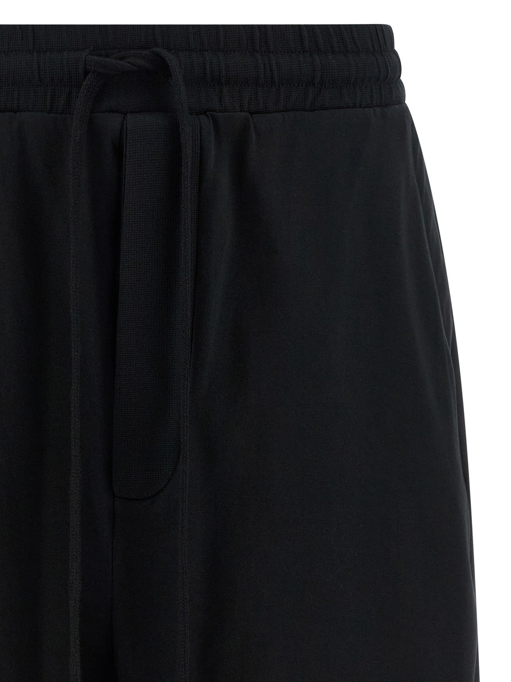 Black Cotton Bermuda Shorts