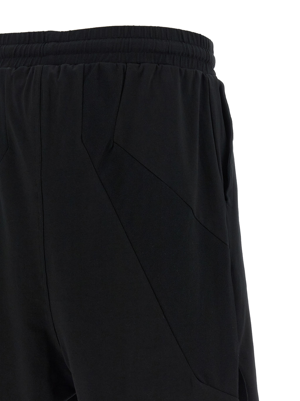 Black Cotton Bermuda Shorts