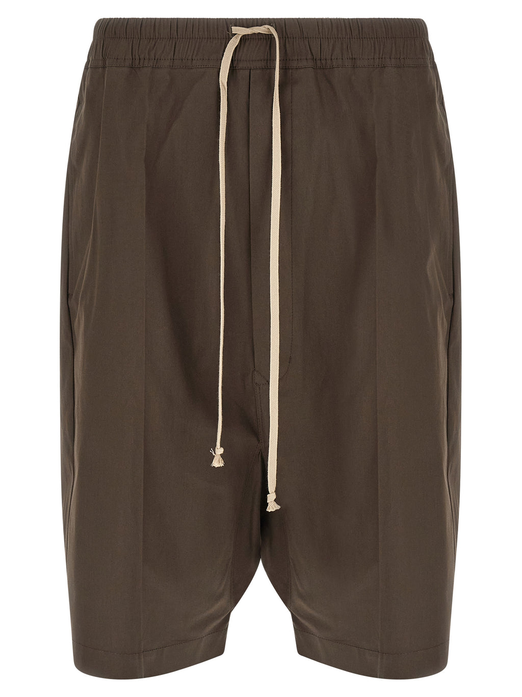 Brown Cotton Bermuda Shorts