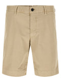 Beige Cotton Bermuda Shorts