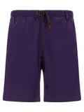 Purple Cotton Bermuda Shorts