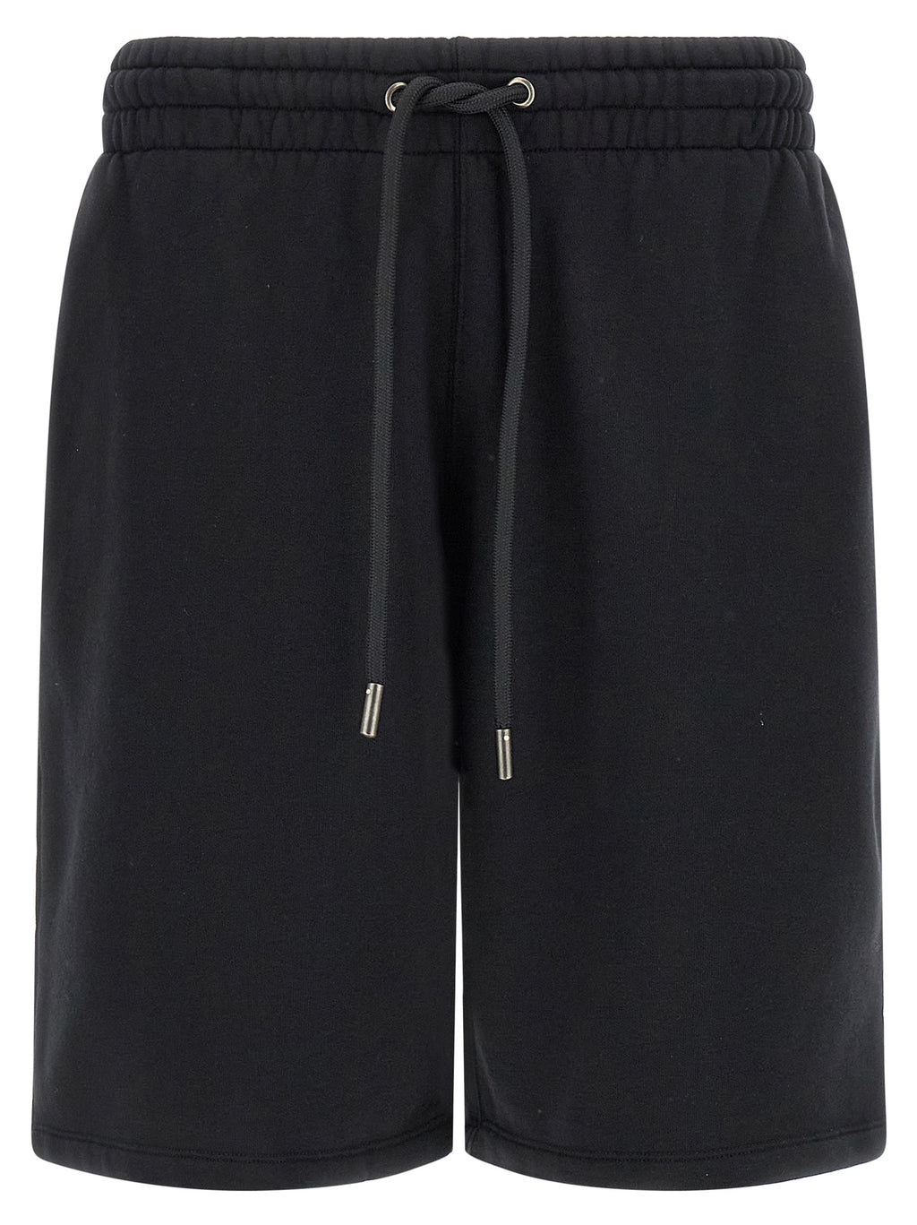 Black Cotton Bermuda Shorts