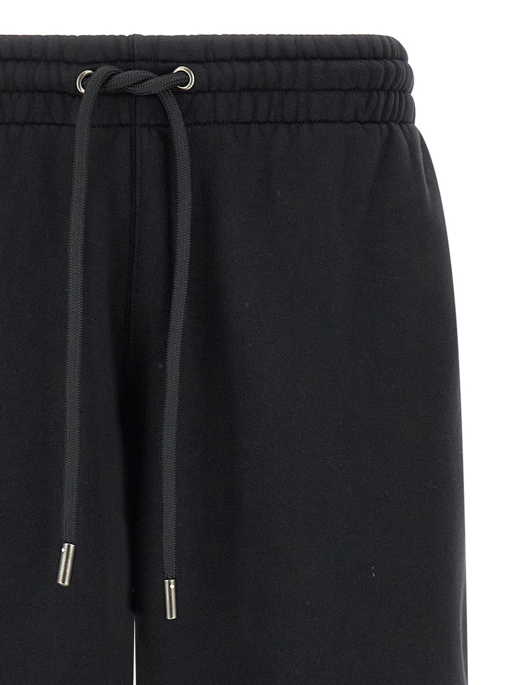 Black Cotton Bermuda Shorts