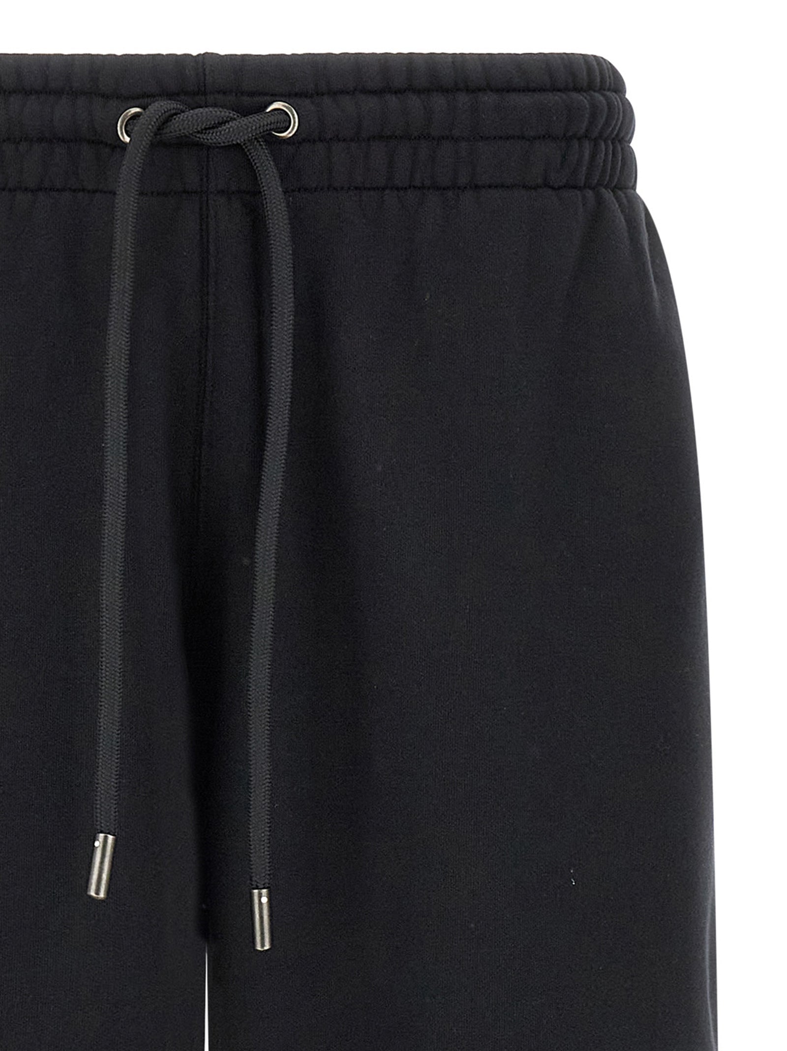 Black Cotton Bermuda Shorts