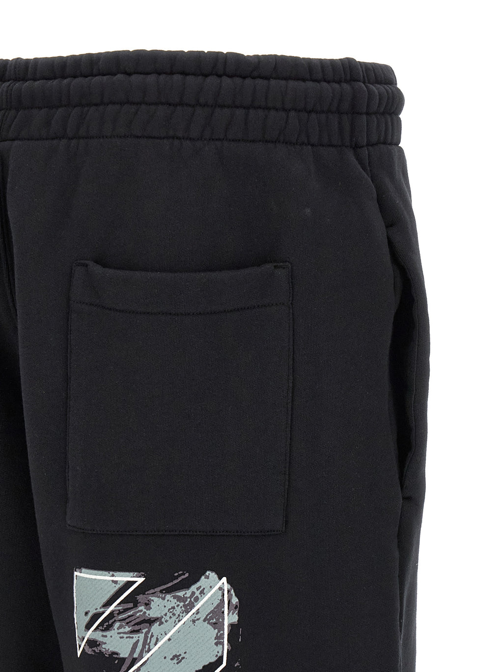 Black Cotton Bermuda Shorts