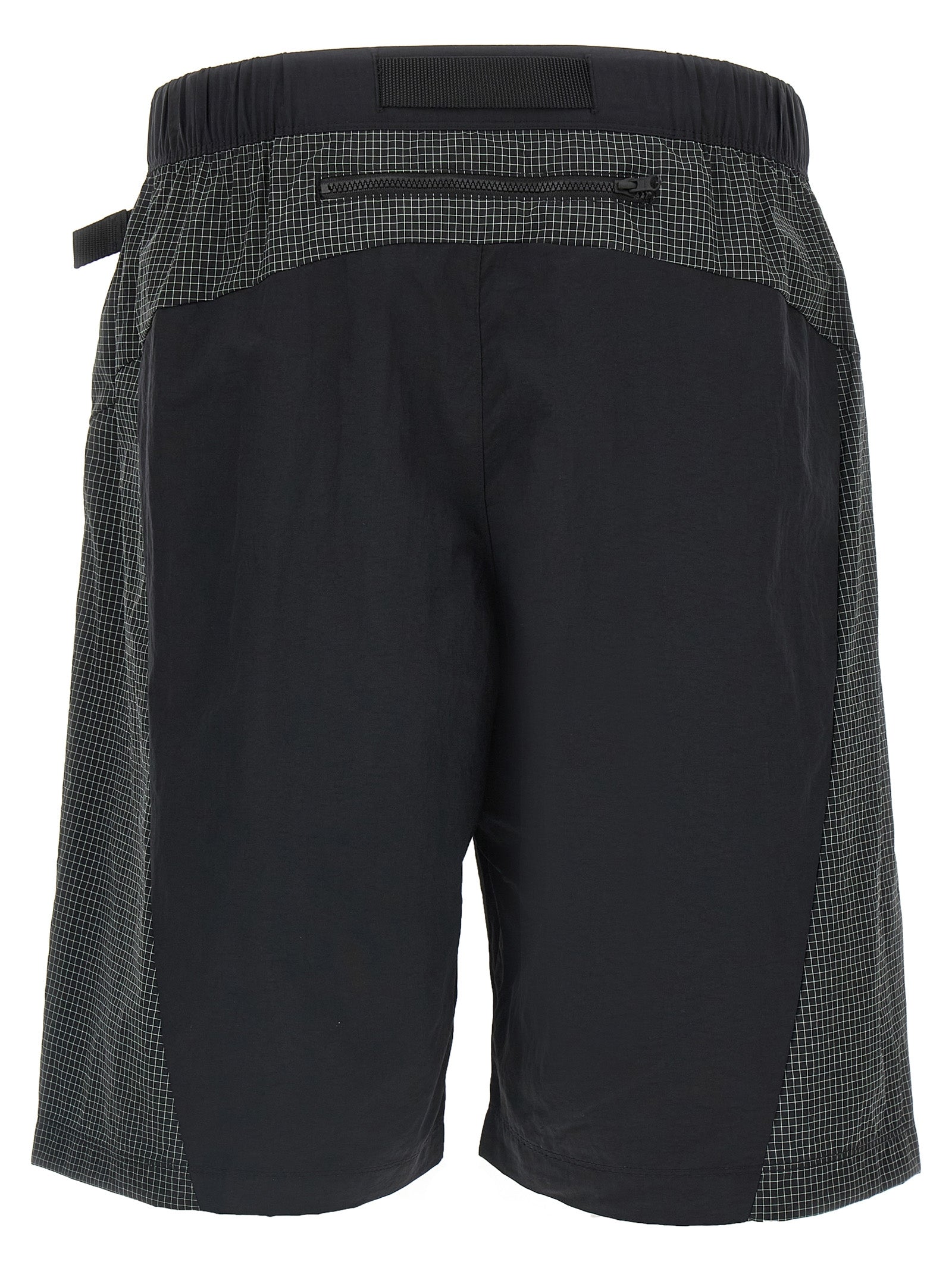 Black Nylon Bermuda Shorts