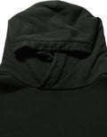 Black Cotton Hooded Men Sweatshirt Sweater