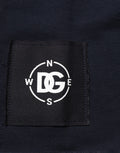 Dark Blue Logo Cotton Sweatshirt Sweater
