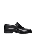 Black Leather Slip-On Loafers