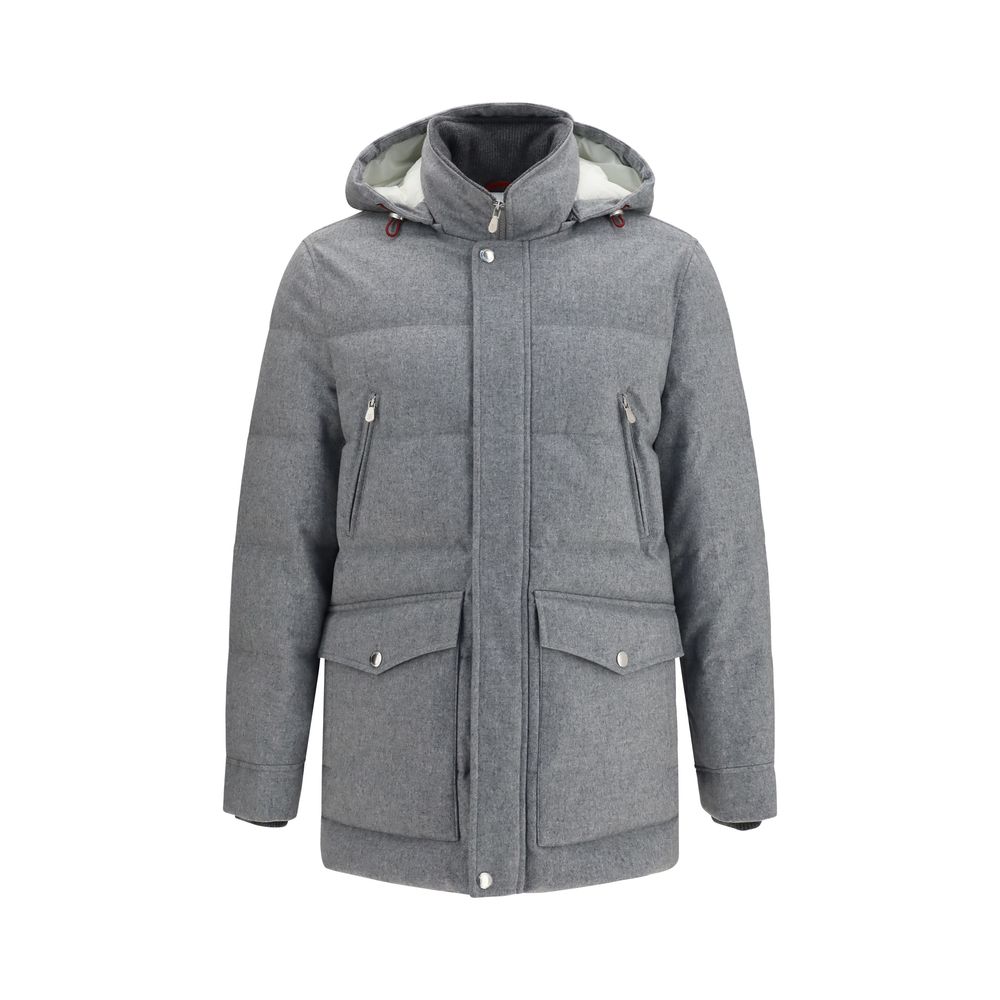 Gray Wool Oves Aries Full-Length Jacket