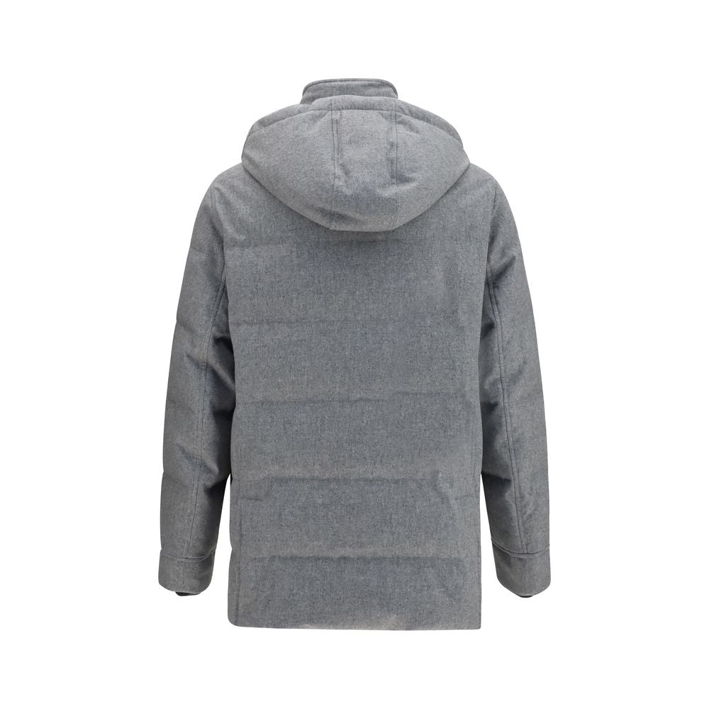 Gray Wool Oves Aries Full-Length Jacket