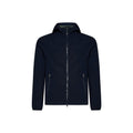 Blue Elastane Shell Jacket