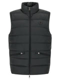 Black Polyester Sleeveless Jacket