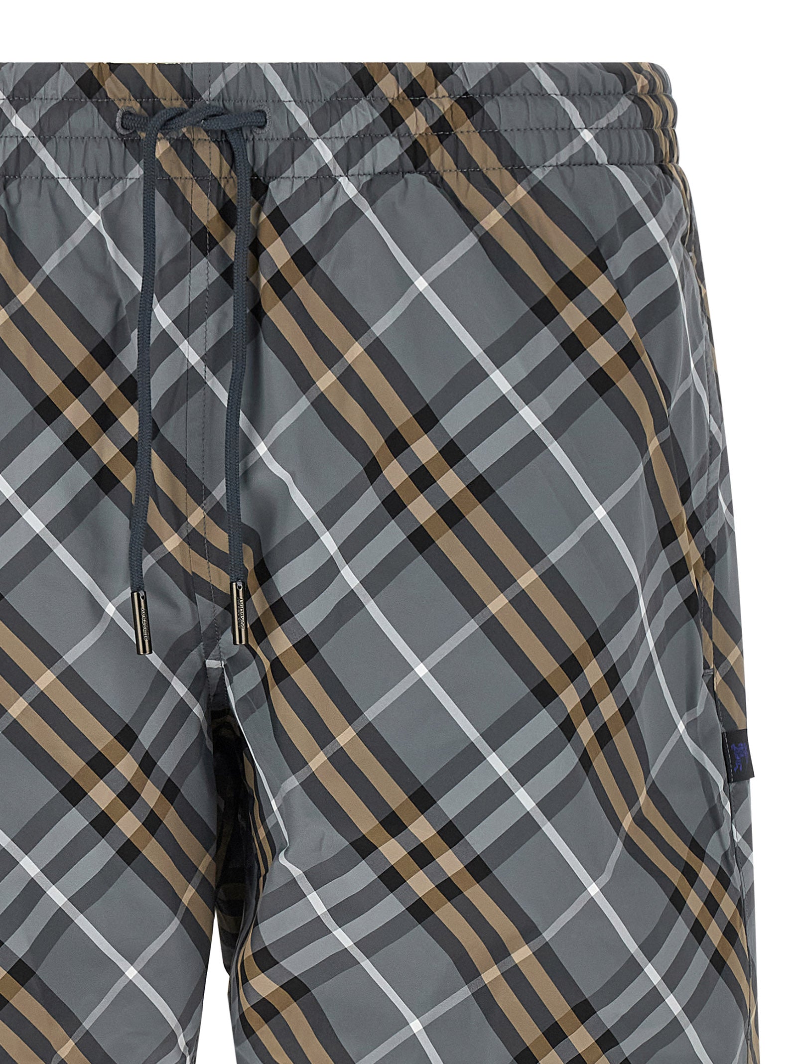 Blue Polyamide Bermuda Shorts