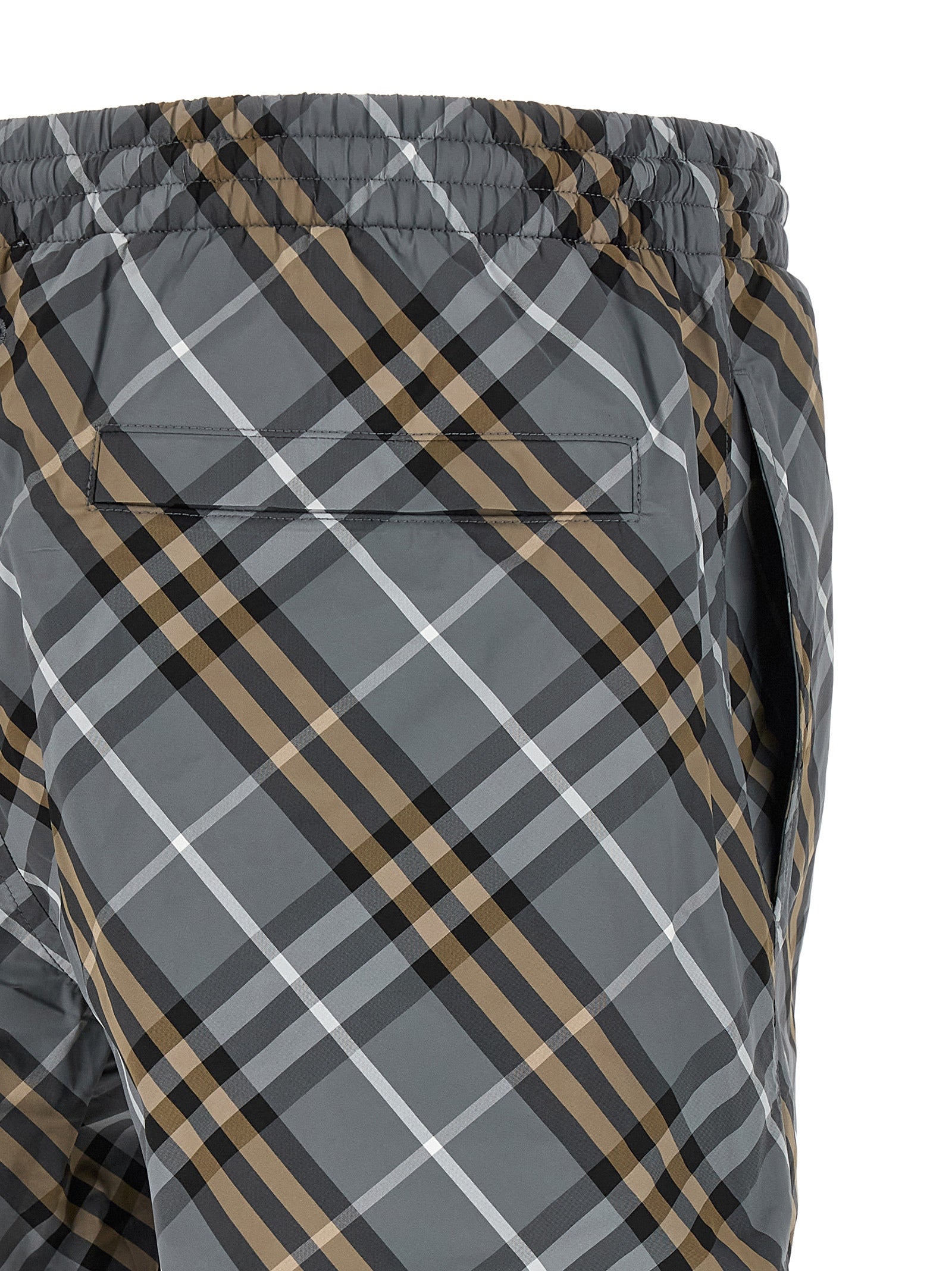 Blue Polyamide Bermuda Shorts
