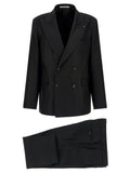 Black Linen Two-Piece Suit