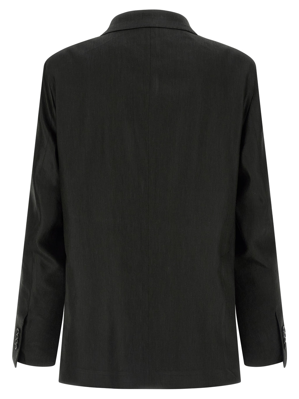 Black Linen Two-Piece Suit