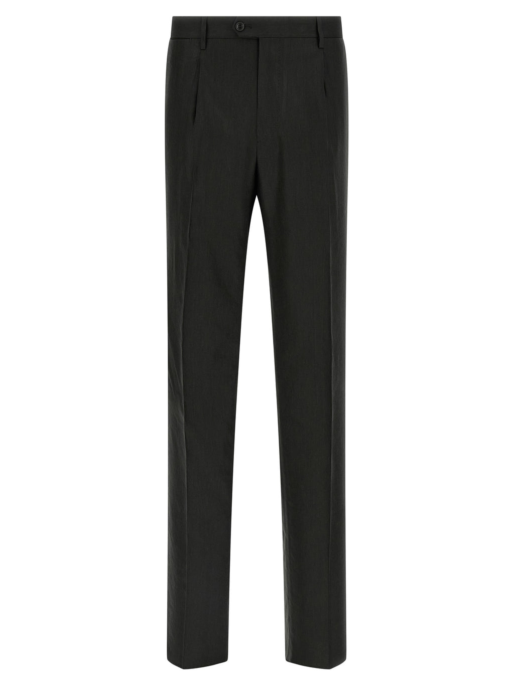 Black Linen Two-Piece Suit