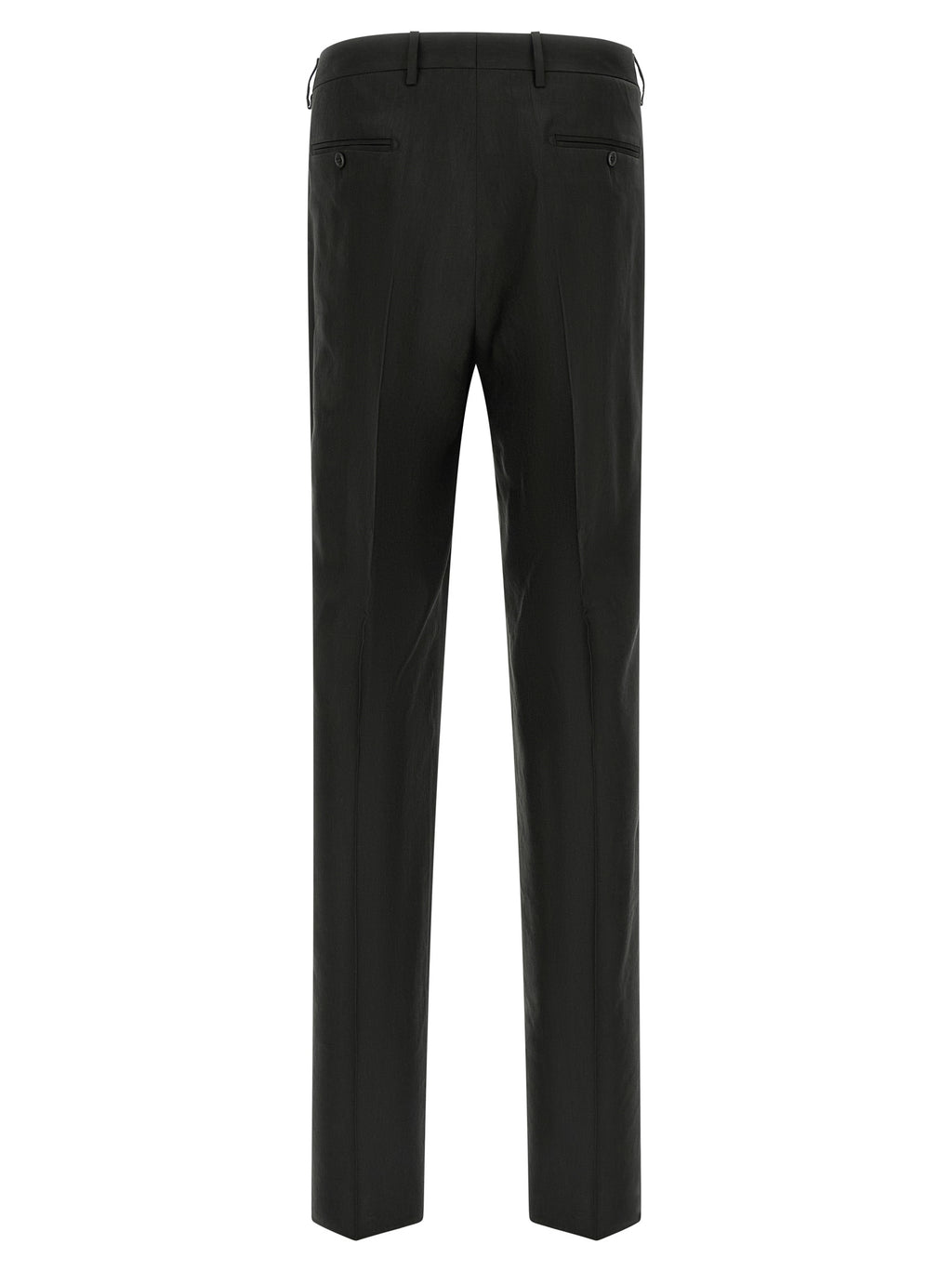 Black Linen Two-Piece Suit