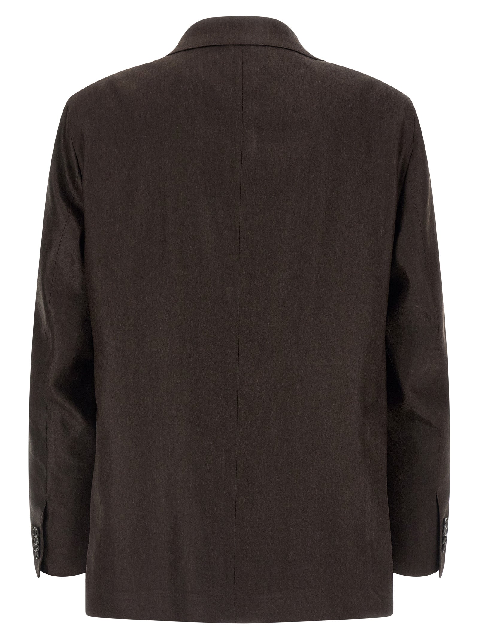 Brown Linen Two-Piece Suit
