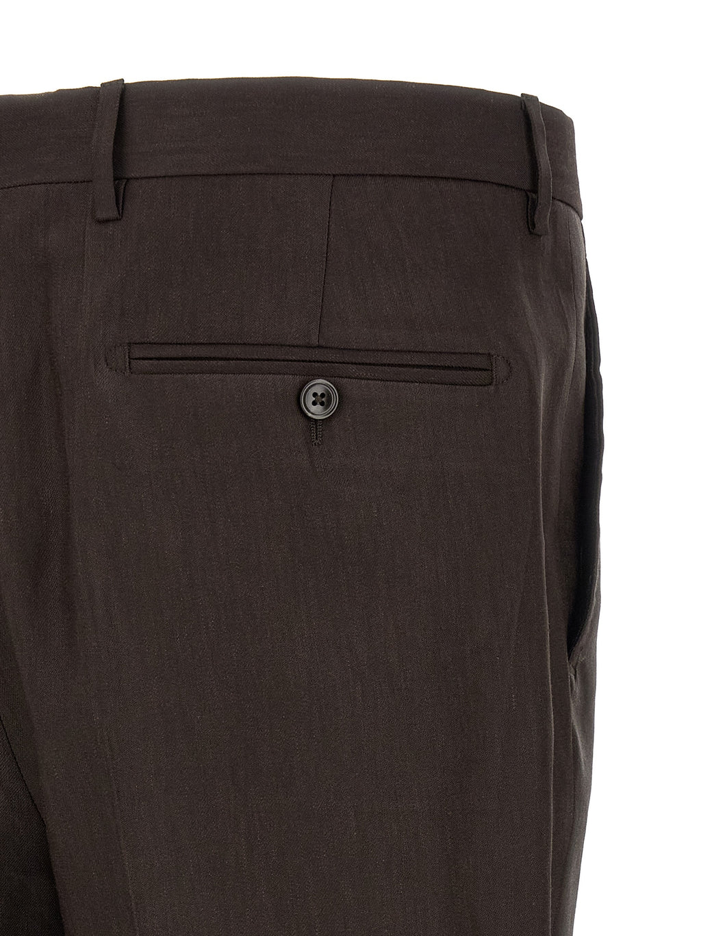 Brown Linen Two-Piece Suit