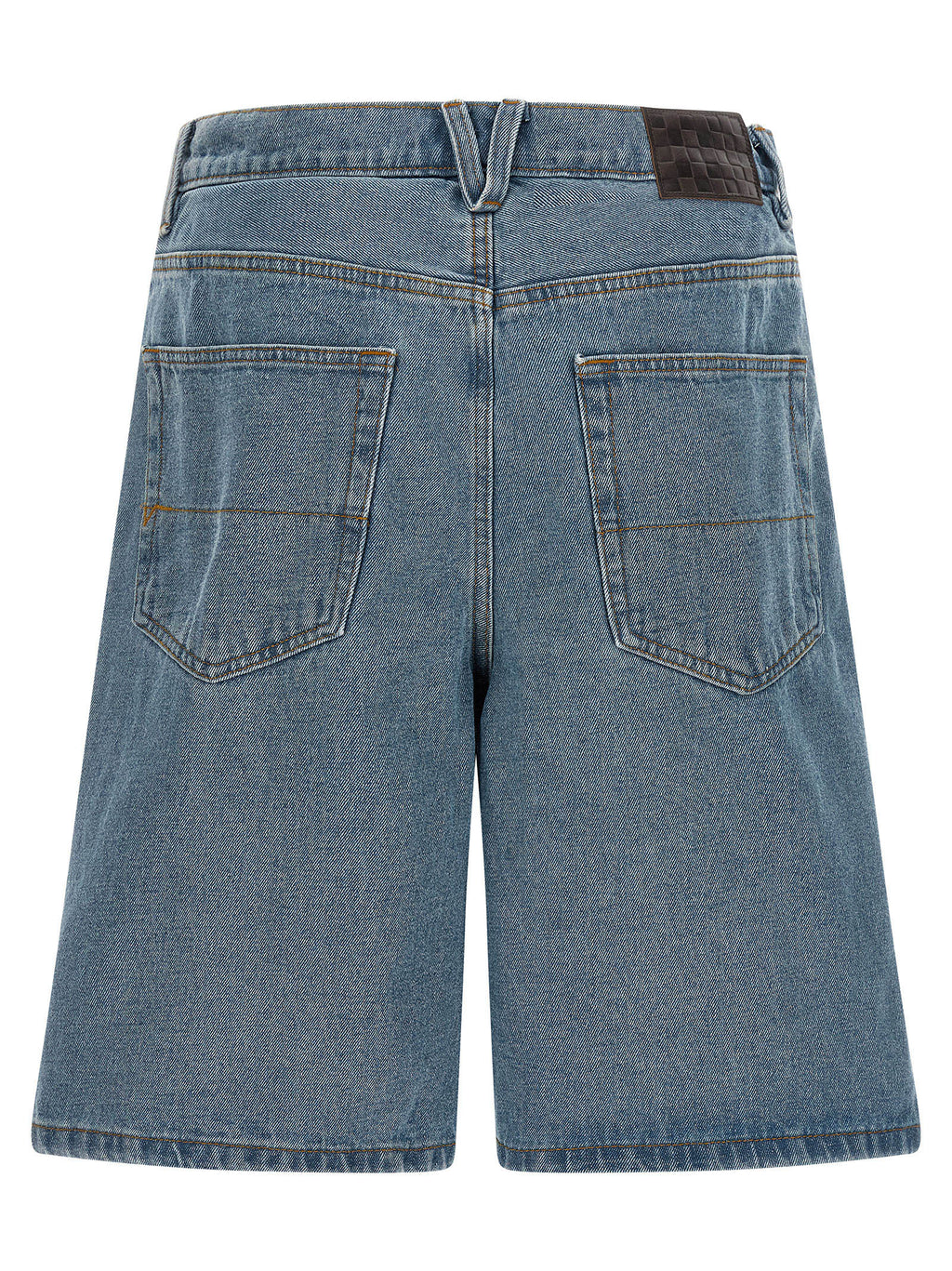 Blue Cotton Bermuda Shorts