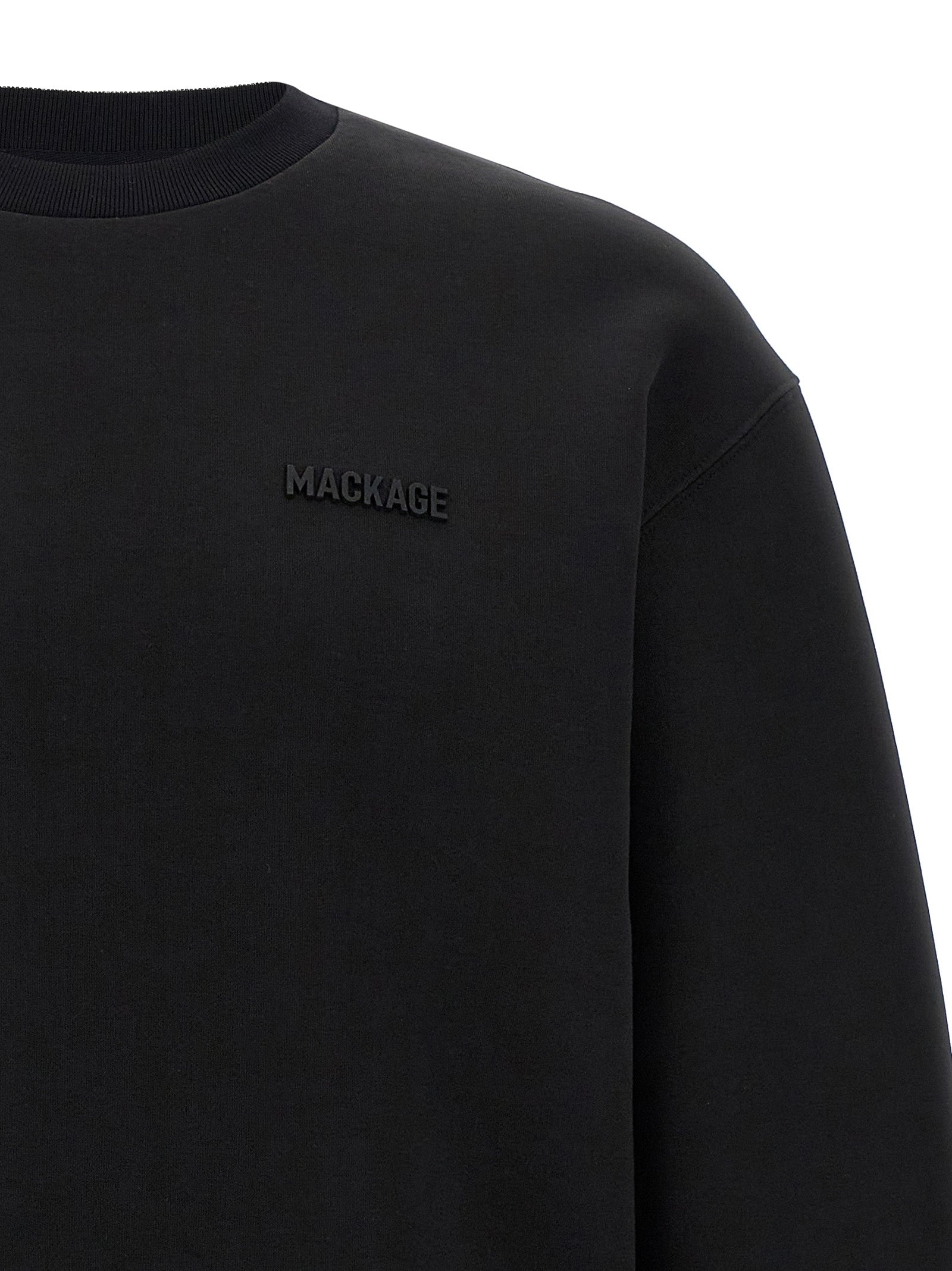 Black Cotton Sweatshirt