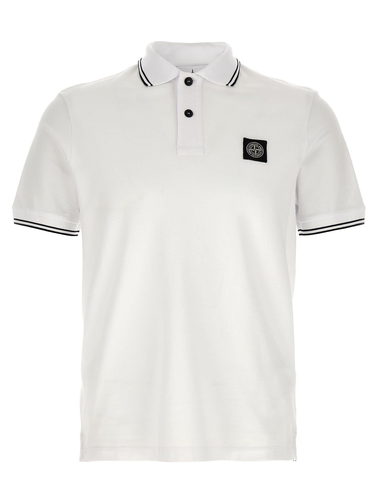 White Cotton Polo Shirt