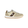 Beige Polyester Mens Sneaker