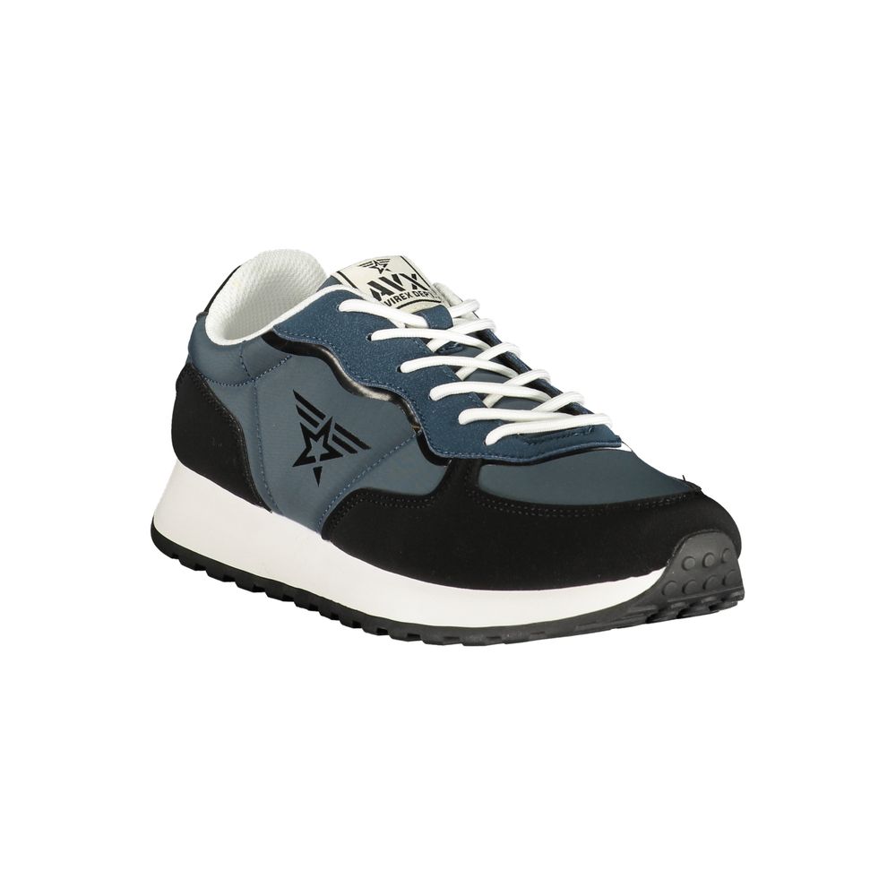 Blue Polyurethane Men's Sneaker