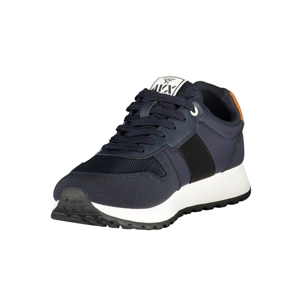 Blue Polyurethane Men's Sneaker