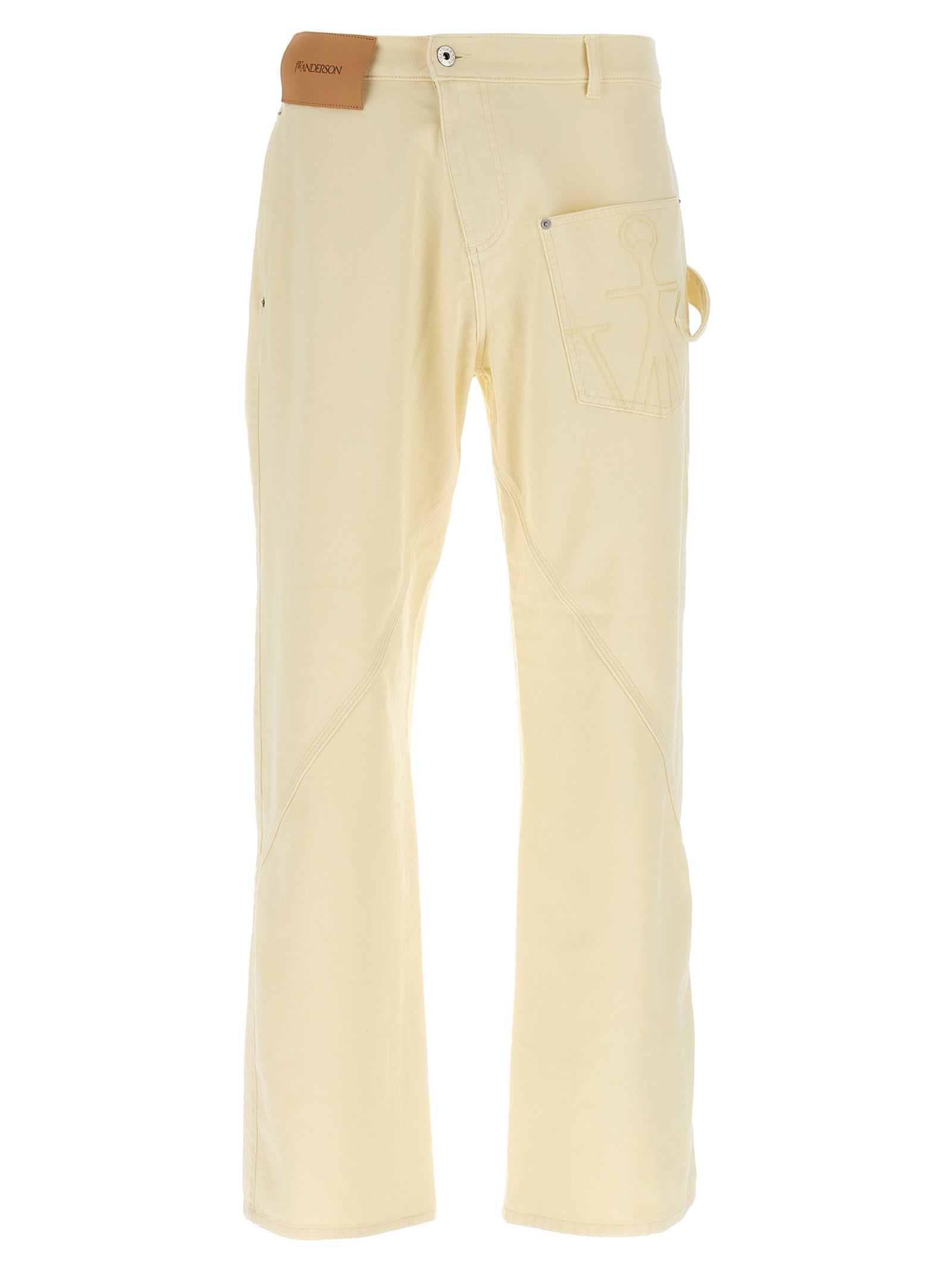 Bicolor Cotton Casual Pants