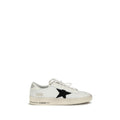 White Calf Leather Bos Taurus Sneakers